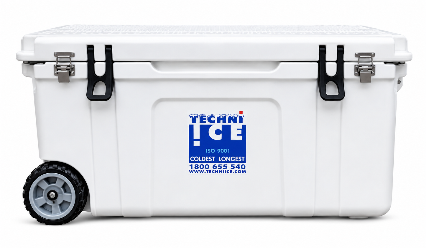 Techni Ice Signature Hardcore Ice box 120L White Wheels *FREE 12 REUSABLE DRY ICE PACKS VALUES $66* PRE-ORDER NOW FOR SEPTEMBER DISPATCH