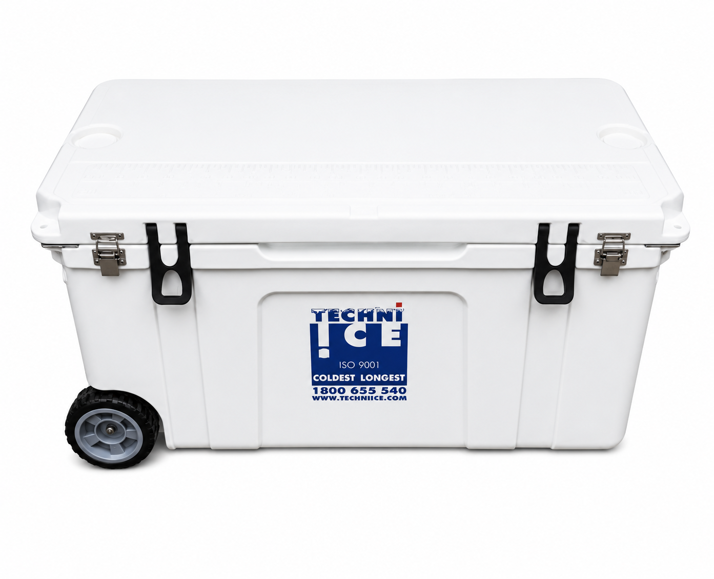 Techni Ice Signature Hardcore Ice box 120L White Wheels *FREE 12 REUSABLE DRY ICE PACKS VALUES $66* PRE-ORDER NOW FOR SEPTEMBER DISPATCH