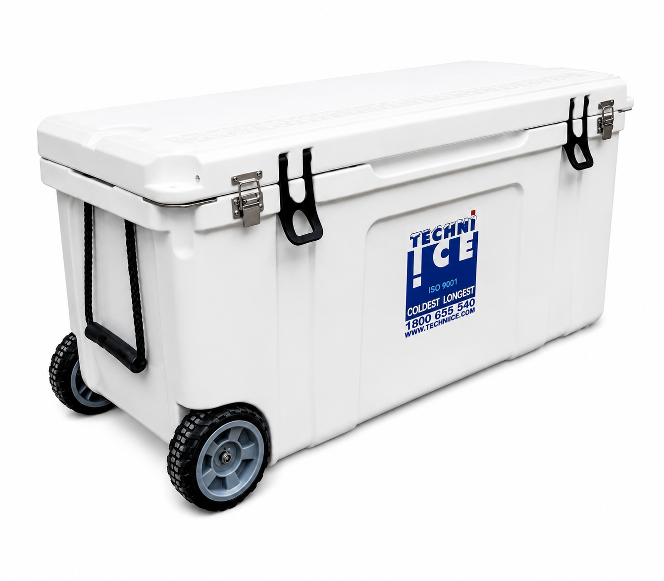 Techni Ice Signature Hardcore Ice box 120L White Wheels *FREE 12 REUSABLE DRY ICE PACKS VALUES $66* PRE-ORDER NOW FOR SEPTEMBER DISPATCH
