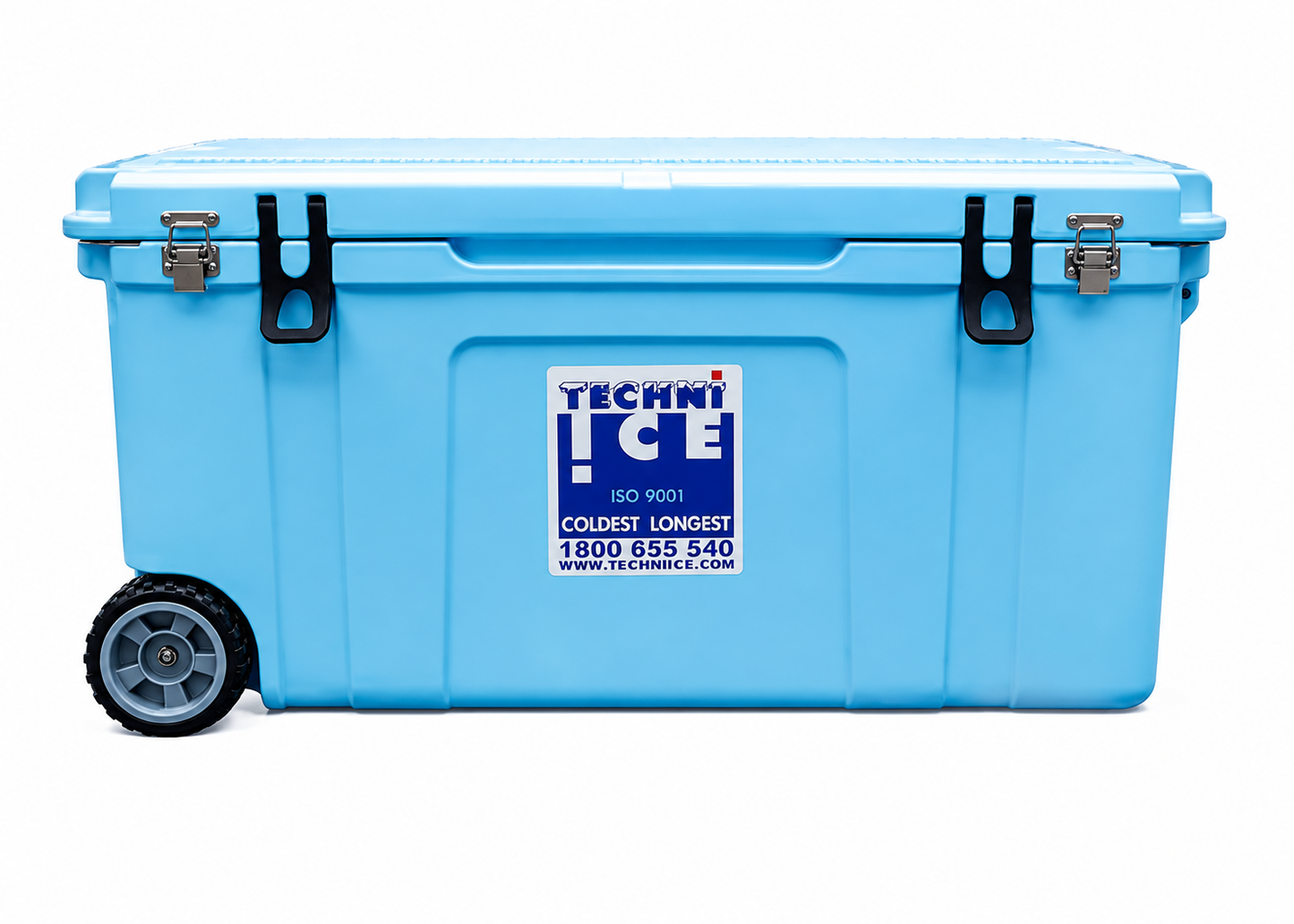 Techni Ice Signature Hardcore Ice box 120L Light Blue Wheels *FREE 12 REUSABLE DRY ICE PACKS VALUES $66* PRE-ORDER NOW FOR SEPTEMBER DISPATCH