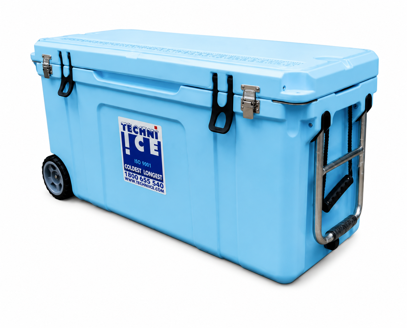 Techni Ice Signature Hardcore Premium Ice Box 55L Light Blue with Wheels * PRE-ORDER NOW FOR SEPTEMBER DISPATCH