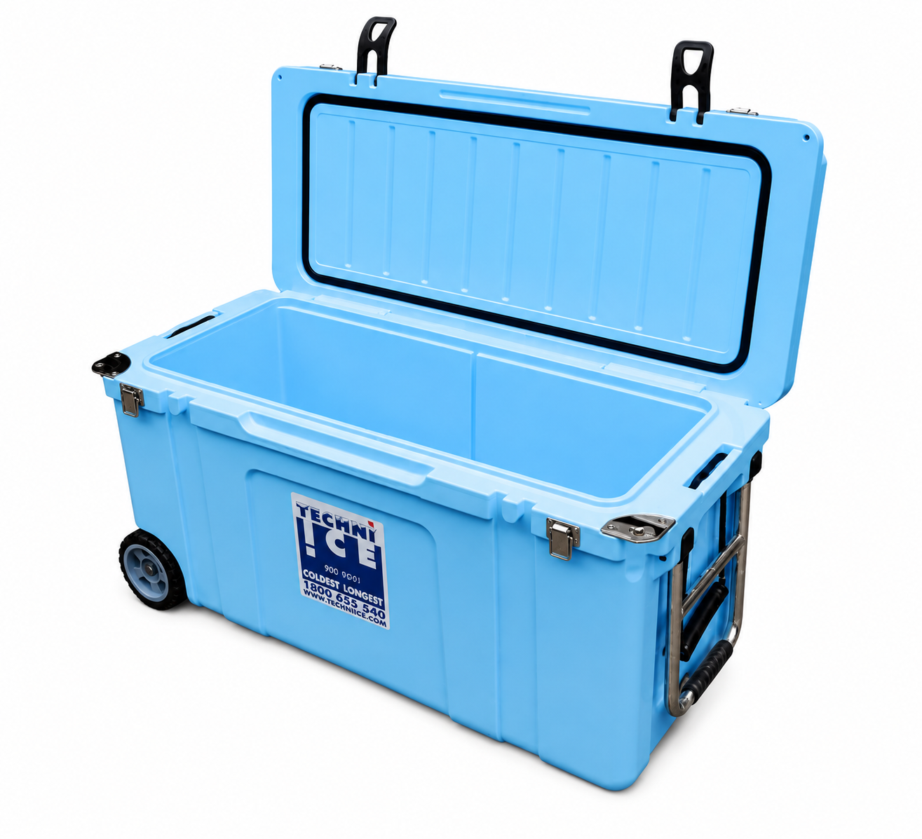 Techni Ice Signature Hardcore Premium Ice Box 55L Light Blue with Wheels * PRE-ORDER NOW FOR SEPTEMBER DISPATCH
