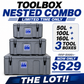 Techniice Toolbox Nested Combo (SB50, SB100, and SB160 - Unbeatable Deal/Save your $$)