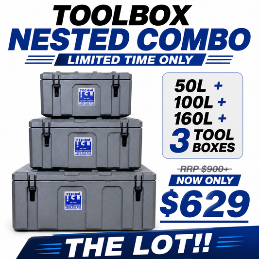 Techniice Toolbox Nested Combo (SB50, SB100, and SB160 - Unbeatable Deal/Save your $$)