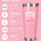 Techni Ice 600ml (20 oz.)Worksite Tumbler Desert Rose + 3 Free Techni Ice Reusable Dry Ice Packs