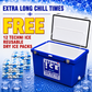 Techni Ice Classic Ice box 120L White Blue *FREE 12 REUSABLE DRY ICE PACKS VALUES $66 * PRE-ORDER NOW FOR SEPTEMBER DISPATCH