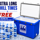 Techni Ice Classic Ice box 150L White Blue *FREE 18 REUSABLE DRY ICE PACKS VALUES $103 * PRE-ORDER NOW FOR SEPTEMBER DISPATCH