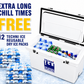 Techniice Classic Ice box 70L White Long *FREE 12 REUSABLE DRY ICE PACKS VALUES $66* PRE-ORDER NOW FOR SEPTEMBER DISPATCH