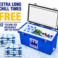 Techniice Classic Ice box 70L White Blue Long *FREE 12 REUSABLE DRY ICE PACKS VALUES $66* PRE-ORDER NOW FOR SEPTEMBER DISPATCH