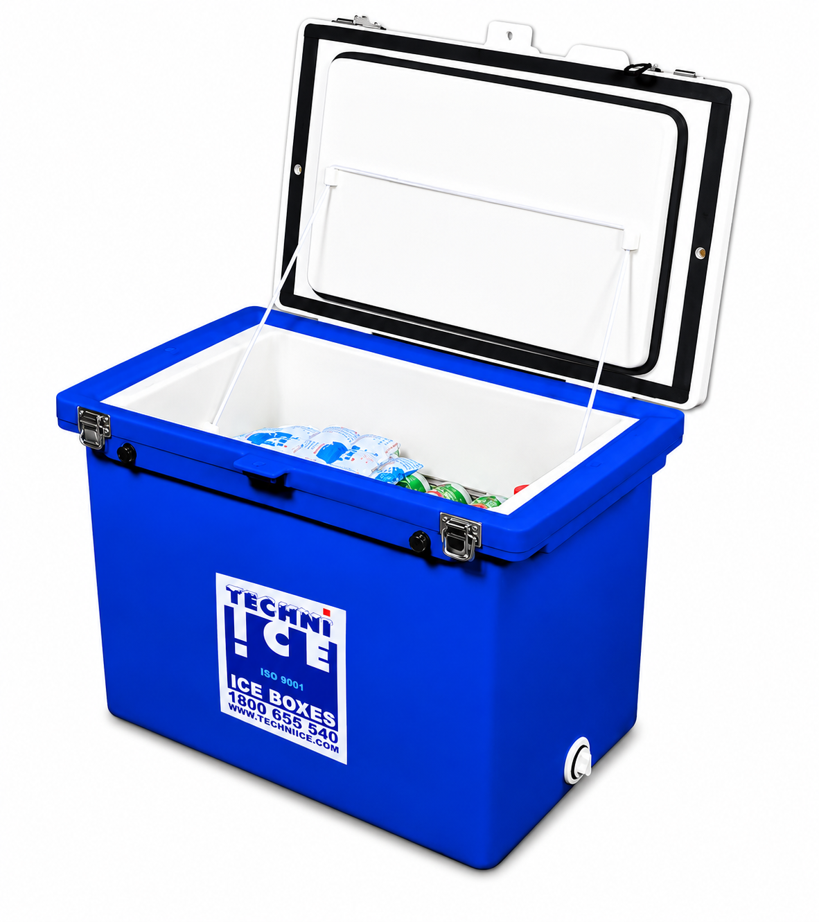 Techniice Classic Ice box 80L White Blue *FREE 12 REUSABLE DRY ICE PACKS VALUES $66 * PRE-ORDER NOW FOR SEPTEMBER DISPATCH
