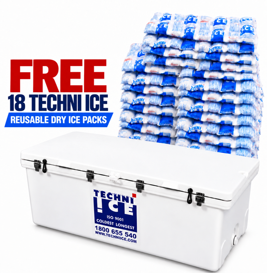 Classic Ice box 200L White LONG *FREE 18 REUSABLE DRY ICE PACKS VALUES $103 * PRE-ORDER NOW FOR SEPTEMBER DISPATCH