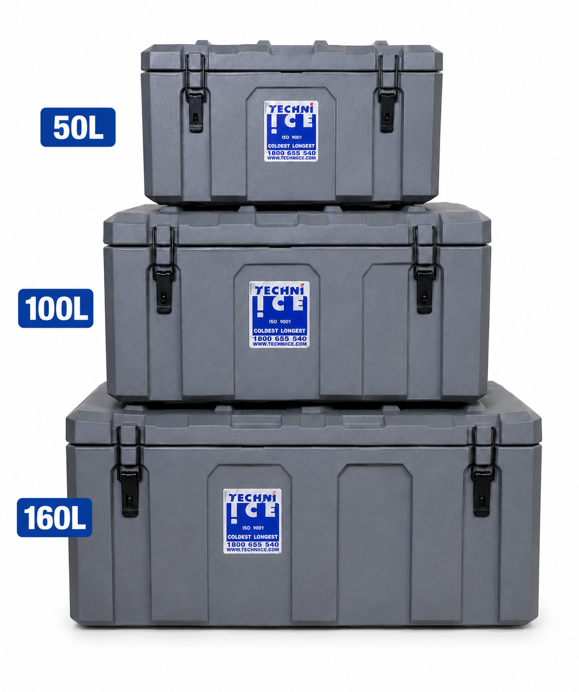 Techniice Toolbox Nested Combo (SB50, SB100, and SB160 - Unbeatable Deal/Save your $$)