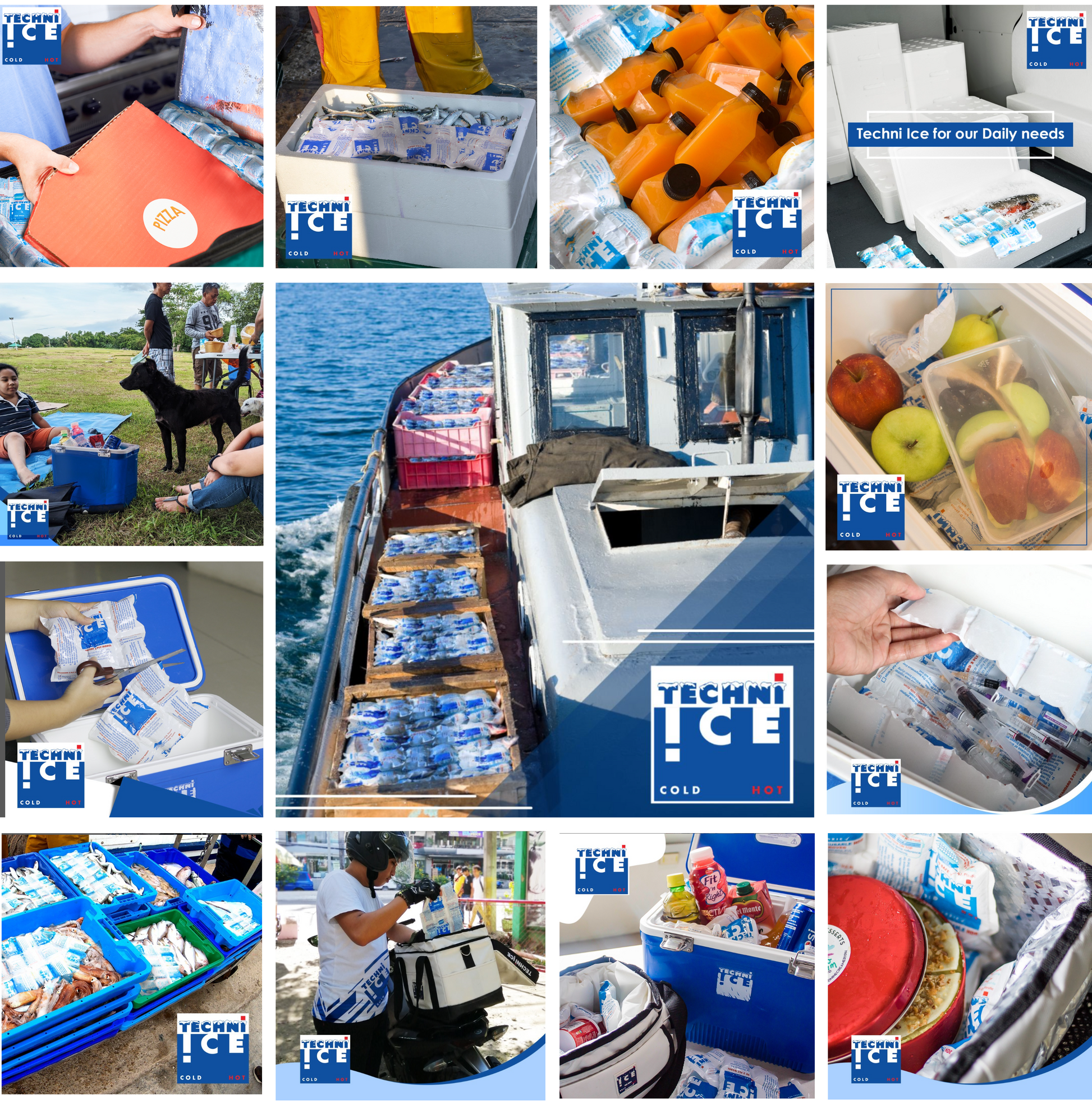 250 Techni Ice Heavy Duty Reusable Dry Ice packs