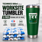 Techni Ice 600ml (20 oz.)Worksite Tumbler Outback Green + 3 Free Techni Ice Reusable Dry Ice Packs
