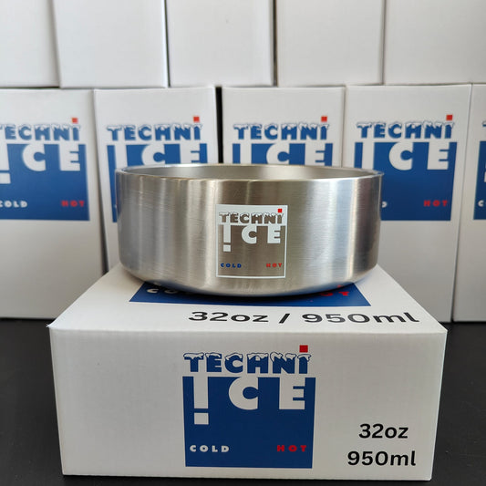 New 2024 Model Techni Ice 950ml (32 oz.) Dog Bowl Stainless Steel 6 Years Warranty *FRESH STOCK JUST ARRIVED