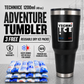 Techni Ice 1200ml (40 oz.) Adventure Tumbler Coal Black +3 Free Techni Ice Reusable Dry Ice Packs
