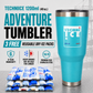Techni Ice 1200ml (40 oz.) Adventure Tumbler Ocean Aqua+3 Free Techni Ice Reusable Dry Ice Packs