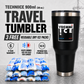 Techni Ice 900ml (30 oz.) Travel Tumbler Coal Black+3 Free Techni Ice Reusable Dry Ice Packs