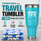 Techniice 900ml (30 oz.) Travel Tumbler Ocean Aqua+3 Free Techni Ice Reusable Dry Ice Packs