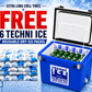 Techniice Classic Ice box 60L White Blue *FREE 6 REUSABLE DRY ICE PACKS VALUES $37* PRE-ORDER NOW FOR SEPTEMBER DISPATCH