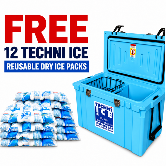 Classic Hardcore Icebox 55L Light Blue *FREE 12 REUSABLE DRY ICE PACKS VALUES $66* PRE-ORDER NOW FOR OCTOBER DISPATCH