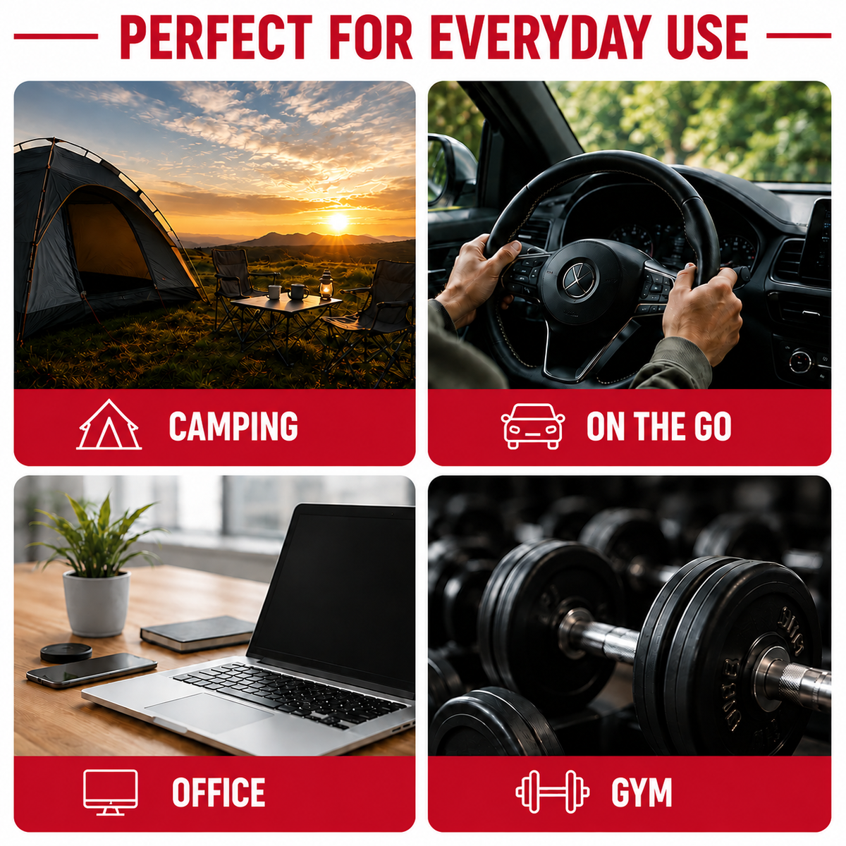 Techni Ice 1200ml (40 oz.) Adventure Tumbler Lava Red+3 Free Techni Ice Reusable Dry Ice Packs