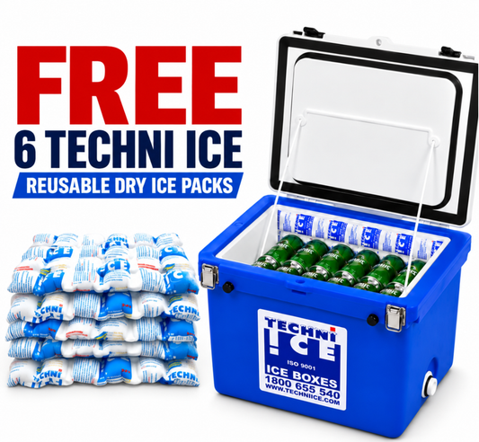 Classic Ice box 60L White Blue *FREE 6 REUSABLE DRY ICE PACKS VALUES $37* PRE-ORDER NOW FOR OCTOBER DISPATCH