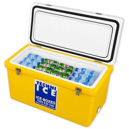 Techniice Classic Ice box 70L White Yellow Long * PRE-ORDER FOR END MAY DISPATCH
