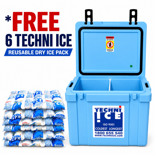 Classic Hybrid Ice box 25L Light Blue *FREE 6 REUSABLE DRY ICE PACKS VALUES $37 * PRE-ORDER NOW FOR OCTOBER DISPATCH