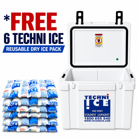 Classic Hybrid Ice box 25L White *FREE 6 REUSABLE DRY ICE PACKS VALUES $37* PRE-ORDER NOW FOR OCTOBER DISPATCH