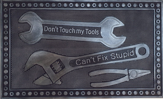 Don't Touch My Tools Rubber Doormat
