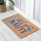 Embossed Anchor PVC Coir Doormat