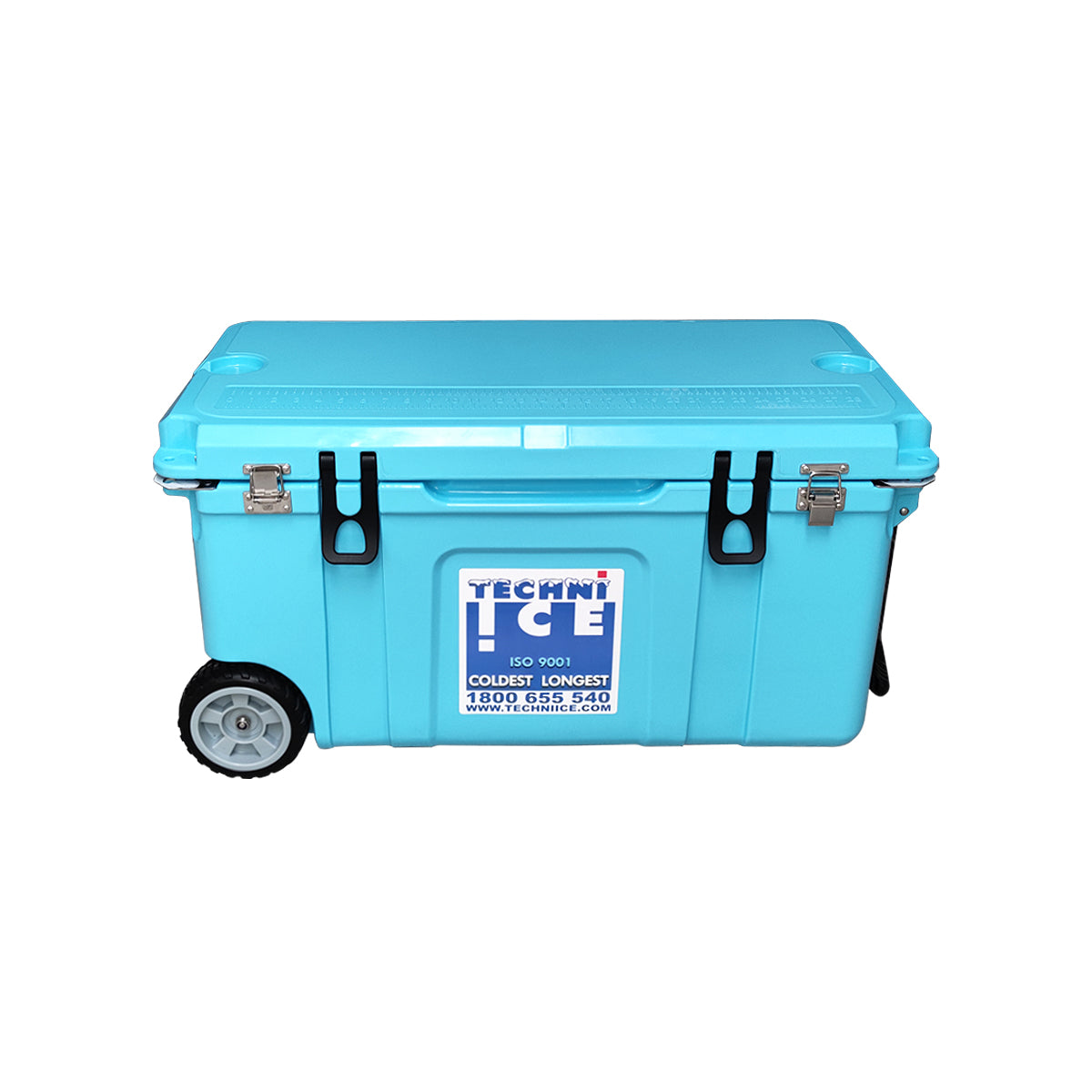 Techni Ice Signature Hardcore Icebox 75L Light Blue Wheels *PRE ORDER FOR APRIL DESPATCH *FREE 12 REUSABLE DRY ICE PACKS VALUES $59.95