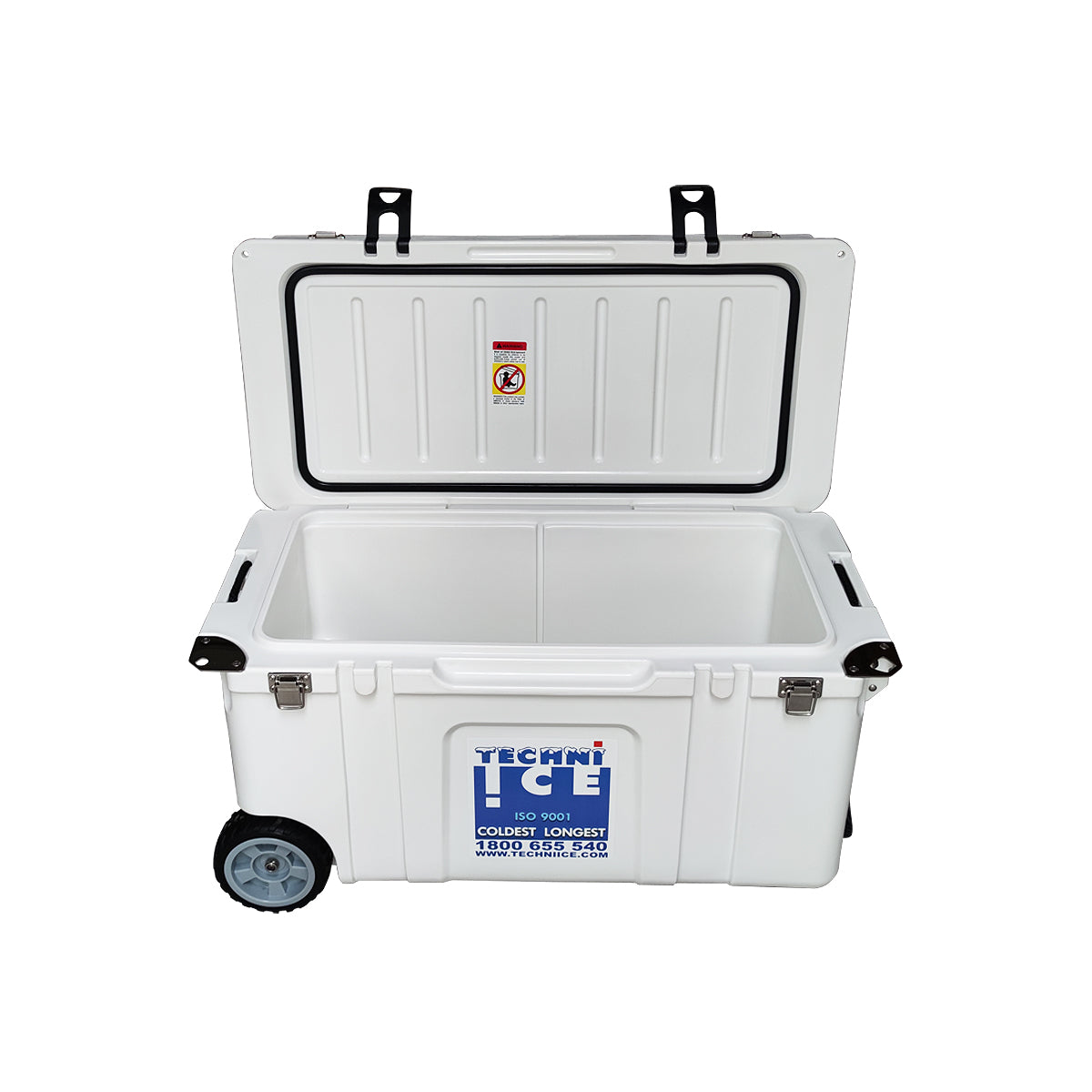 Techni Ice Signature Hardcore Icebox 75L White with Wheels *PREORDER FOR JULY DISPATCH *FREE 12 REUSABLE DRY ICE PACKS VALUES $59.95
